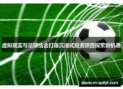 虚拟现实与足球结合打造沉浸式投资项目探索新机遇