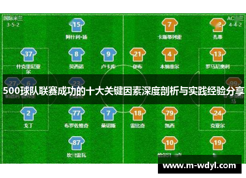 500球队联赛成功的十大关键因素深度剖析与实践经验分享